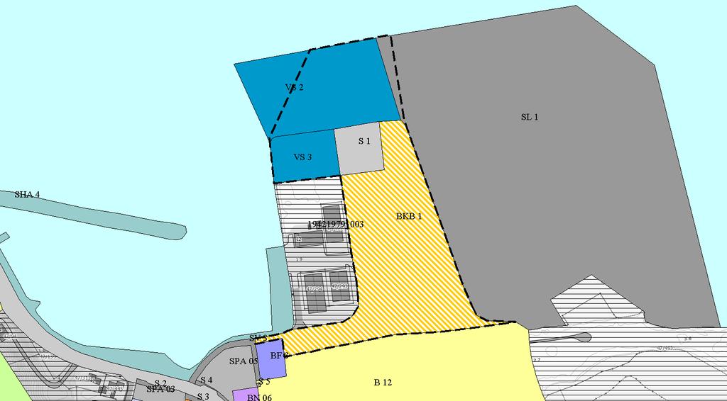 Side 5 av 5 Illustrasjon: Utsnitt fra kommuneplanens arealdel for Nordreisa kommune 2014-2026 som viser planområdet. Planavgrensningen vises som en stiplet linje på kartutsnittet.