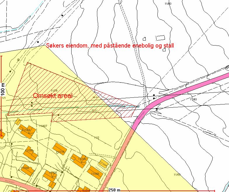 Sak 47/10 Jordbrukssjefen vil også gjøre oppmerksom på at grensene for hva som er avsatt som byggeområde er omtvistet i dette området, viser til sak 09/1221.