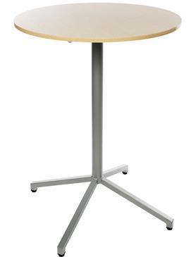 Kantinemøbler 78 Kantinebord Produsent: Lekolar Modell: Carina HT Rundt bord med 4 fots kryssunderstell.