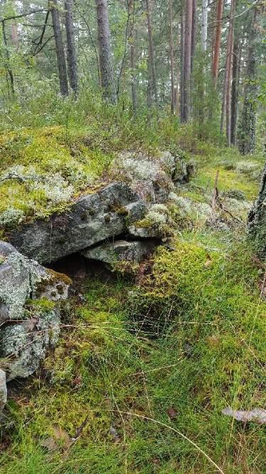 Den skiller seg ut fra omkringliggende terreng ved at den