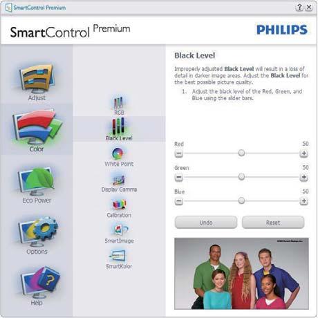 3. Bildeoptimering Color Menu (fargemenyen) lar deg