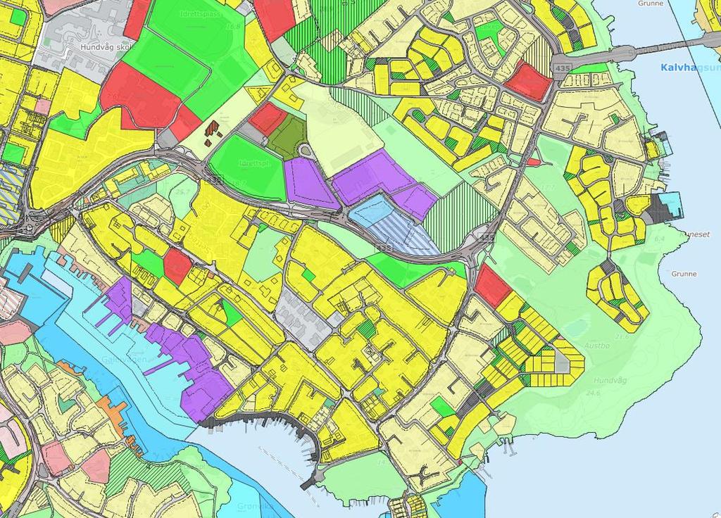 Til Stavanger kommune Innspill til endringer i kommuneplanens arealdel - kommuneplan 2019-2034 - vedlegg 5 Status til omsøkte teiger i gjeldende kommuneplan / reguleringsplan.