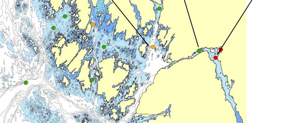 Utenfor Halden havn var det tykke sjikt av treflis i sedimentene.