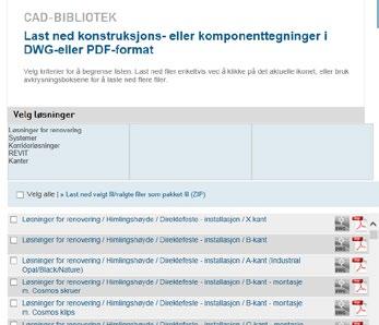 Bruk så lange kantprofiler som mulig for å oppnå det peneste resultatet. Det anbefales å bruke profiler som er min. 300 mm lange.