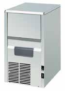 maskiner kan leveres med luft- eller vannkjølt kondensator til samme pris TEKNISKE DATA KL 18 KL 22 KL 32 KL 42 KL 52 Produksjon luftkjølt maskin kg/24t +10 C