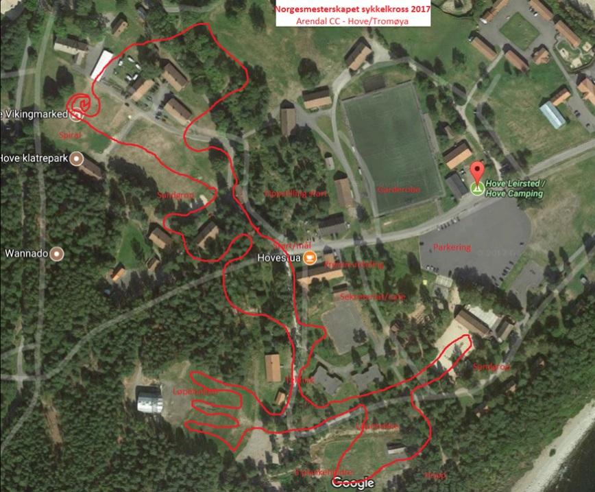 Om løypa Løypekart Veibeskrivelse Fra syd: Følg E18 nordover. Ta av ved Harebakken (skilt til Arendal Sentrum og Tromøya). Følg Fv 410 mot Tromøya.