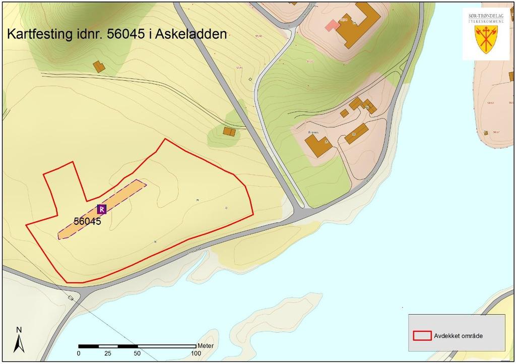 Arkeologisk rapport Kommune: Åfjord Bruksnavn: Frønes Gårdsnr./bnr.: 57/1 Ref.: Arkivsaksnr.