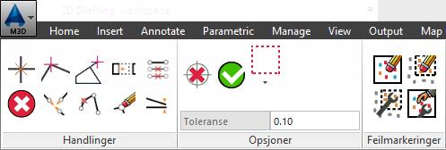 Geometrikontroll og retting av feil planen Dette er en videreutvikling av det vi lanserte på Brukermøte i fjor, og funksjonene vil være tilgjengelig på neste oppdatering.