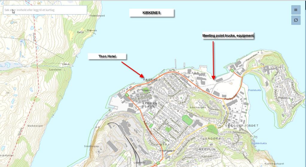 Vedlegg som utarbeides: værmelding, kart over området med miljøprioriterte områder.