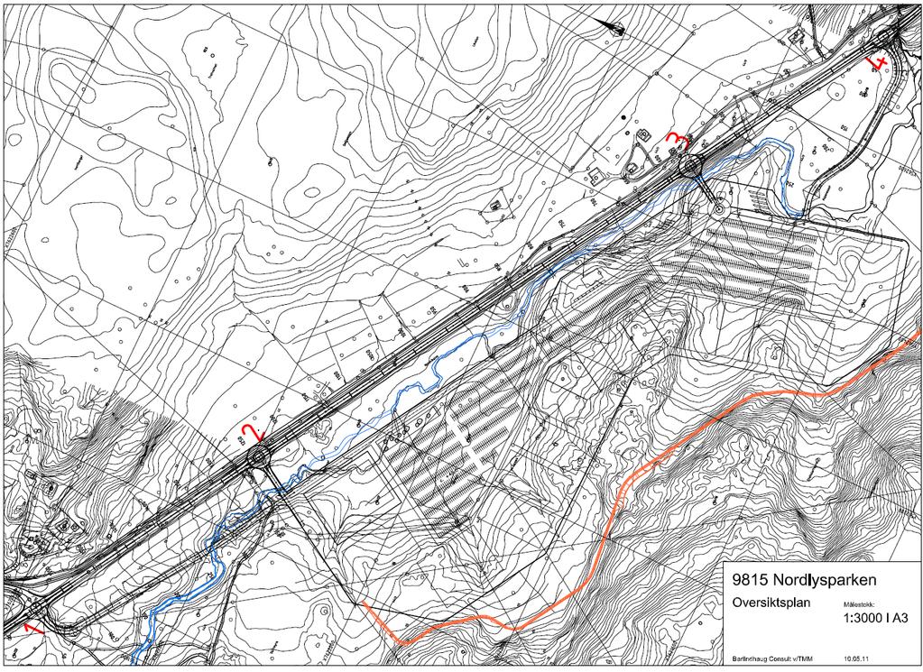 NOTAT Oppdrag: Tema: Dato: 09.06.2011 Nordlysparken AS PLAN MED KU NORDLYSPARKEN VURDERING AV ADKOMST NORDLYSPARKEN 1.