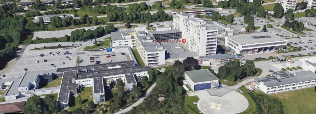 4 Nåsituasjon 4.1 Ålesund sykehus Sykehuset ble åpnet i 1971. Senere har det tilkommet nybygg innen psykiatri, kreftbehandling, barneavdeling og pasienthotell.