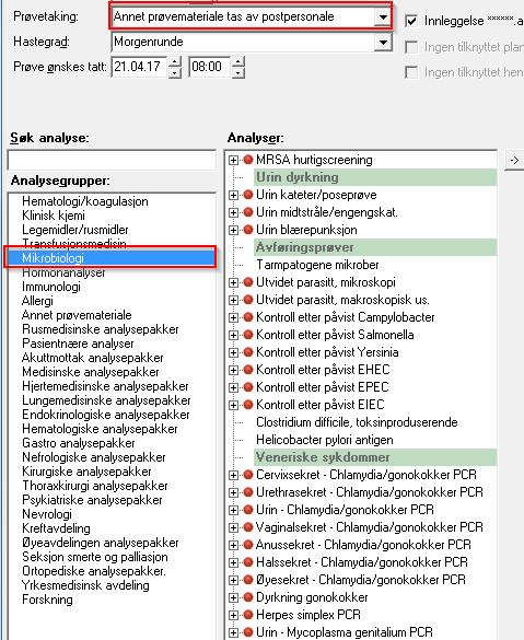 skrives ut etter lagring av bestillingen. Etter trykk på Lagre-knappen vil meldingen til venstre åpne seg. Trykk på Skriv ut og etikettene blir skrevet ut.