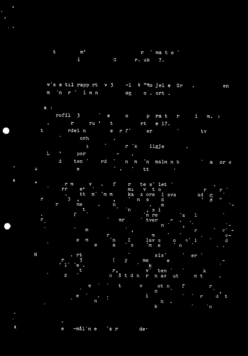 Potensialfordeling i samme profil basert på målinger i tverrslas og i 4 diamantborhull (fiz. 2). De andre borhull i profilet var ikke tilgjengelige. Fra Losn's rapport av 30/12-1974.