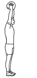 Hold ryggen rak Prestasjonsfremmende trening: 2 Sit up - "foldekniven" 3 Hopp framover 4 Rygghev "jorda rundt" med ball 3 set duration: 1 Mins 3 set x 20 rep 3 set x 15 rep Ligg på ryggen med armene