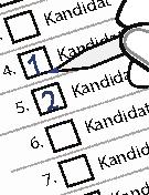 parinavne inn og feln ingen se hva du semmer. ke kandidaer e merke (kryss, hake el.l.) en il høyre for navne il idaen(e) du vil sryke.