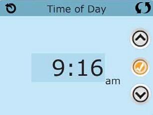 Time of day/ Klokke Husk å stille klokken korrekt! Dette er viktig med tanke på å definere tidspunkter for filtreringssykluser og andre tidsdefinerte funksjoner.