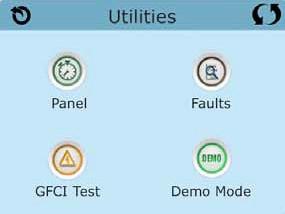 Utilities / verktøy Dette ikonet henter frem skjermbildet for "verktøy". Her finner du følgende funksjoner : Panel Ved å trykke på panel kan du endre på tiden for "sleep mode", dvs.