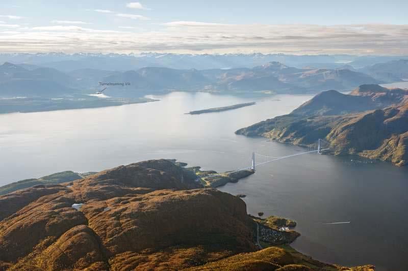 Ferjefri kryssing av Romsdalsfjorden E39 Romsdalsfjorden (Vik Molde) Redusert kostnad med 1,9 mrd. Kr (Vik Julbøen) fra 16,4 mrd. kr til 14,5 mrd.