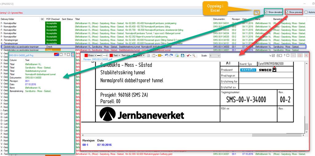 BIM2Share AutoDelivery: Brukerveiledning side 11/17 6.3 Markere avvik og kommentarer i PDF-filen Programmet har en innebygget visningsmodul.