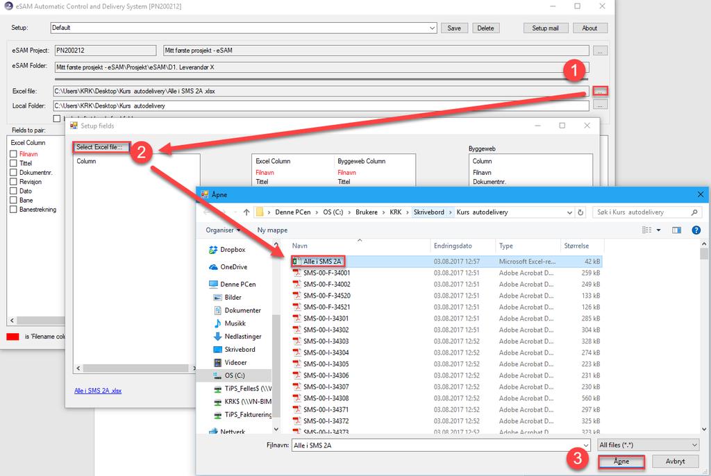 BIM2Share AutoDelivery: Brukerveiledning side 5/17 5.