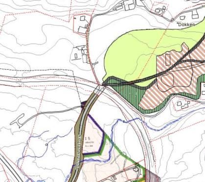 Som det fremgår av begge er det lagt til grunn at nåværende planovergang skal opprettholdes. 1.3 Utfordringer i planarbeidet En foreløpig skisse over tiltaket er vist til høyre.