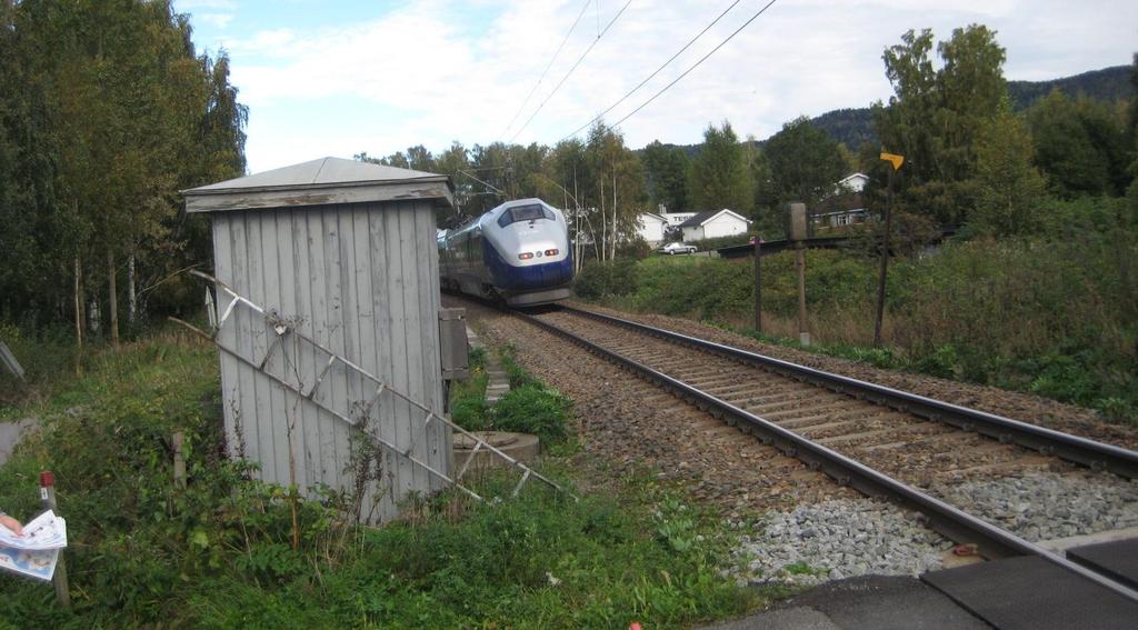 1 Lokalisering Dagens planovergang er en sikkerhetsrisiko, med relativt stor trafikk til