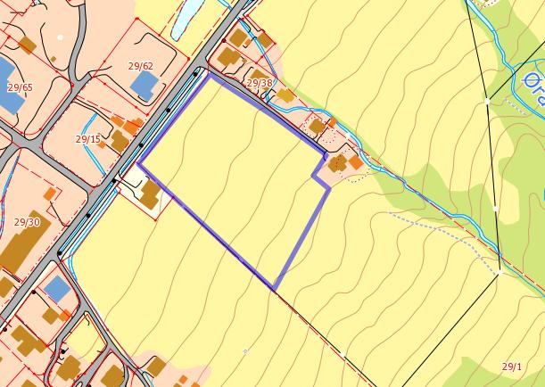 B-1 Innspill fra: Even Blakstad / Ellen R. Blakstad gnr 29 bnr 1. Område: Nåstad, utvidelse planlagt byggeområde ca. 15 dekar. Foreslått formål: Boliger Landbruk Nedbygging av 15 da fulldyrka jord.