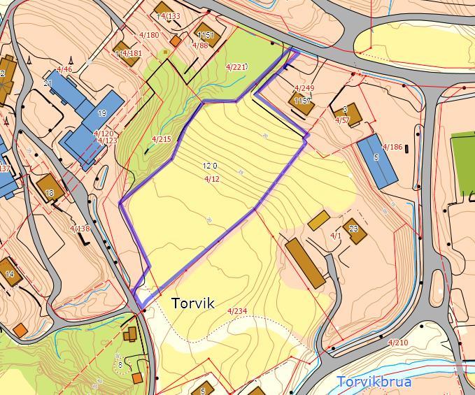 B-3 Innspill fra: Gjemnes kommune Område: Gjenværende tunteig på Erikgarden (4/12), utvidelse av naboområde under regulering. Foreslått formål: Boliger Landbruk Nedbygging av ca. 9 da dyrkamark.