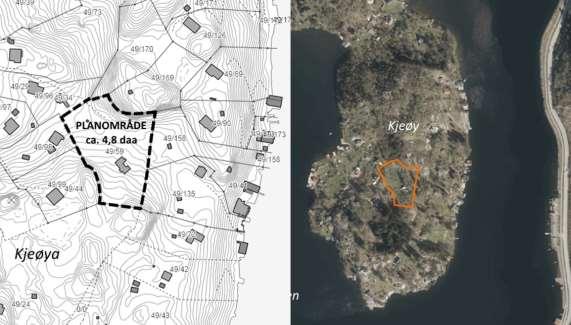 2. Planstatus for området 2.1 Kommuneplan/kommunedelplan Planområdet er avsatt til eksisterende byggeområde for fritidsbolig i gjeldende kommuneplan for Eigersund vedtatt i 2011. 2.2 Reguleringsplan Området omfattes av reguleringsplan for Kjeøy.