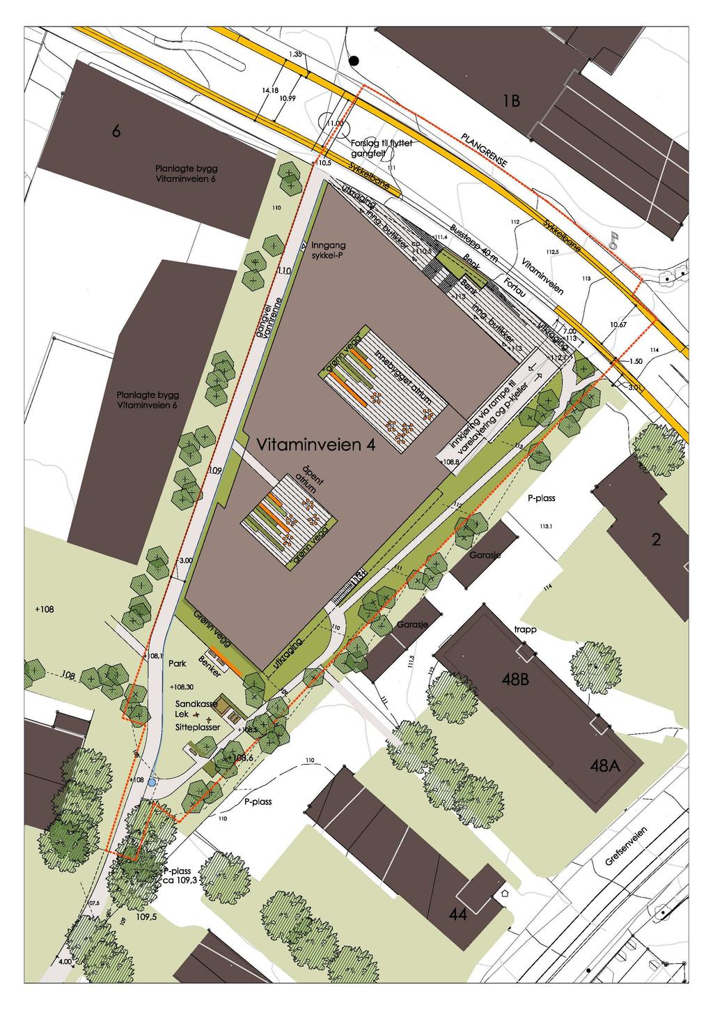 Tilbake til innholdsfortegnelse Figur 2: Alternativ 3 Regulert høyde og volum (Illustrasjon: