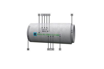 1.4 merking av rør og kuer Rørene bør lagres i stabler på plant underlag med tilstrekkelig bæredyktighet. Ved lagring av rør skal annethvert lag endesnus.