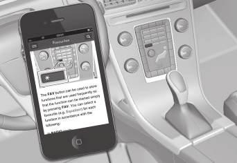 INNLEDNING Apper For utvalgte Volvomodeller av årsmodell 2014 og 2015 er førerveiledningen tilgjengelig som en app. Også Volvo On Call*-appen kan nås herfra.