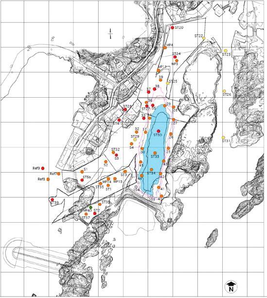 FORURENSEDE BUNNSEDIMENTER Etter initiativ fra Fylkesmannen i Nordland og Vestvågøy kommune ble prosjektet utvidet til også å omfatte fjerning av miljøgifter i hele havna.