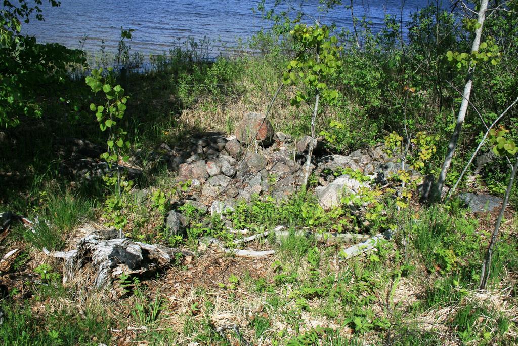 K133390. Rydningsrøyslokalitet fra nyere tid funnet på 19/3 Bundi. Røjsa ligger i et flomutsatt område helt nede ved vannkanten /overgangen til en dyrket flate som stiger bratt opp mot RV 180 i øst.