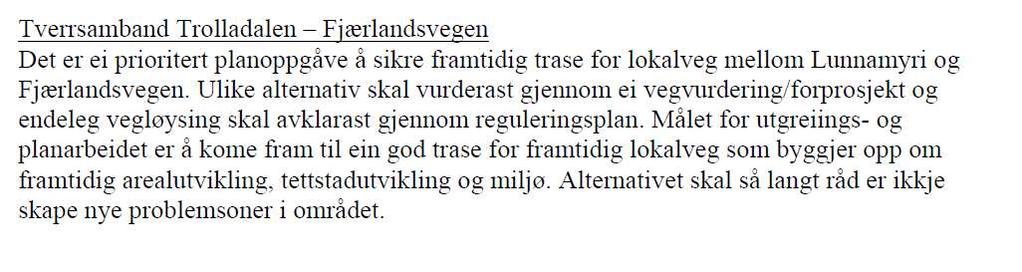 Detaljreguleringsplan for Kvålevegen Tverrsamband mellom Dalavegen og Fjærlandsvegen Oppdragsnr.: 50130