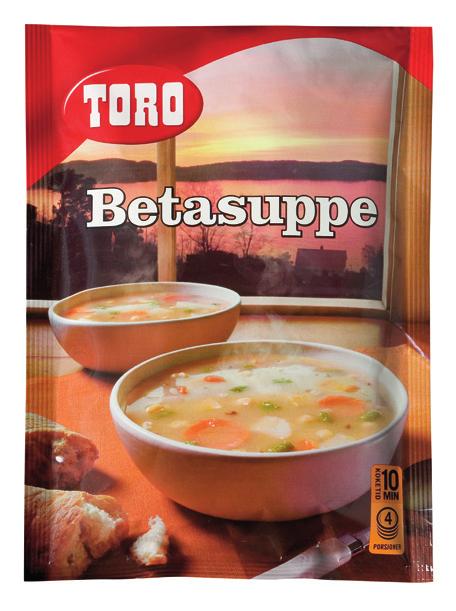 kremet FISK- OG SKALLDYRSUPPE Tilbered en pose TORO