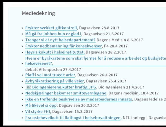 Tilbakemelding fra IDF Informasjon til alle