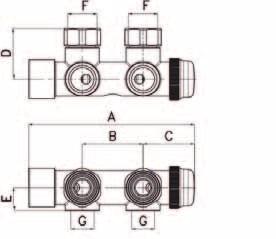 Optima termostatventil underforbinding