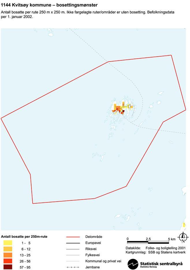 2.2 Folketallsutvikling Per 1. januar 2009 hadde Kvitsøy kommune 542 innbyggere. Folketallet har siden 2005 i gjennomsnitt økt med 1,5 % årlig.