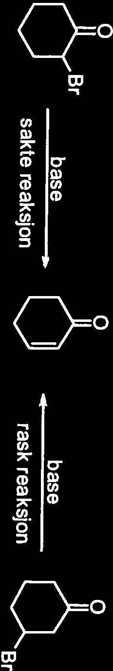 e) Behandling av bade a- og -bromketoner med base fører til tap av HBr og dannelse av 6 H-j -CH 3 Ph (ii) Br H t-buok, A C H3 4 H