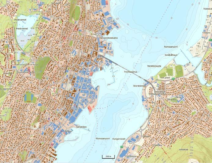 lokalisert her. Figur 30: A-område, Tromsø. Figur 31: Tromsø, kartet er hentet fra nor