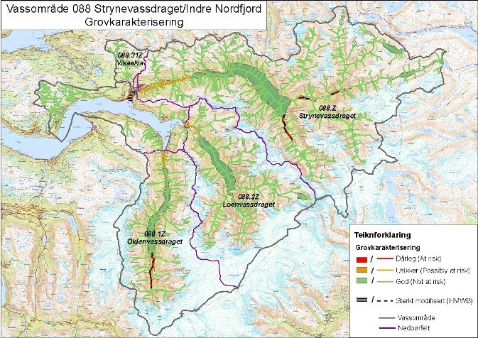 Figur 4: Vassområde 1 Vassområde 2: Nordåsvannet Vassområde i Hordaland Vassområde 2 omfattar Nordåsvannet med tilrennande vassdrag og