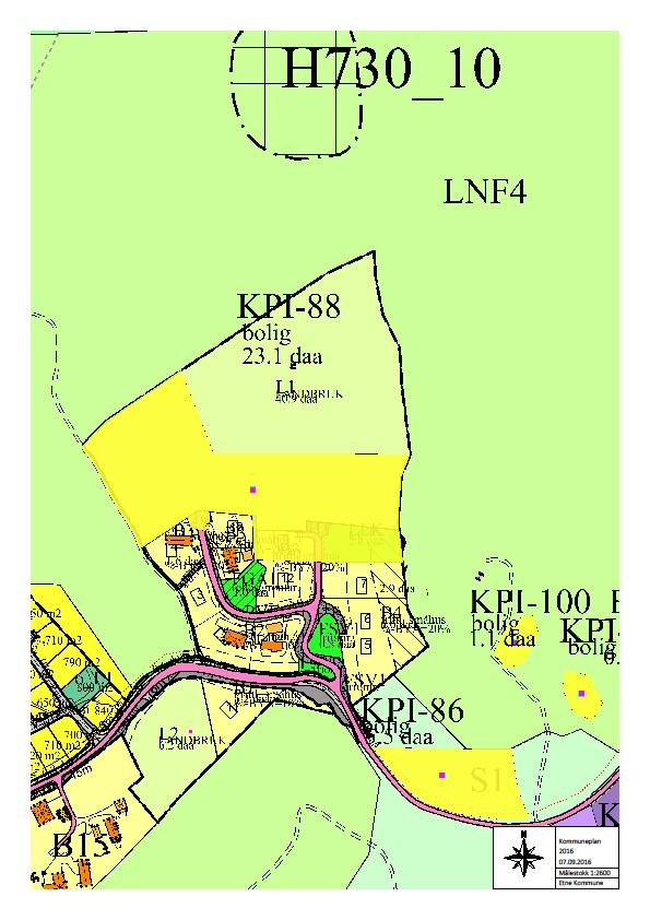 Natur Samfunn KU OG ROS-ANALYSE KPI 88 Osnes 1 Føreslått føremål: Bustad Føremål i dagens plan: LNF Gards- og bruksnummer: 014/001 Arealstorleik: 23,1 Forslagsstillar: Kort skildring: Osnes Maskin