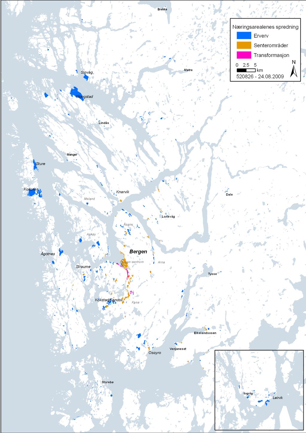 Næringslivets arealbehov og lokaliseringspreferanser 39 Figur