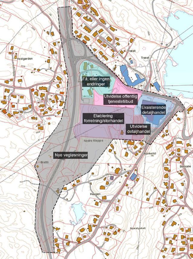 Beskrivelse av tiltaket 4 BESKRIVELSE AV TILTAKET Denne konsekvensutredningen er knyttet til fremlagt plan om utvidelse av kjøpesenteret Askøyparken, samt utvikle andre funksjoner lokalt