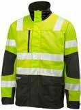 HI-VIS 76275 YORK JACKET 369 EN ISO 20471 YELLOW/CHARCOAL X 87% Polyester, 13% Cotton 315g/sm EN ISO 20471 klasse 3 (XS S klasse 2) HiVis 87 % polyester, 13 % bomull 315 g/m2 169 Rød 75 % PES, 25 %