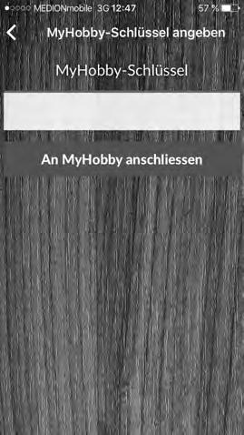 Bilde 6 Øverst på skjermen vises MyHobby koden du har lagt inn (fjernet her på grunn av datavern).