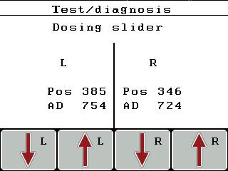 Bruk QUANTRON-E2 4 Eksempel test/diagnose skyver 1. Åpne menyen System/test > Test/diagnose. 2. Merk menyoppføringen Skyver. 3. Trykk på Enter-knappen.