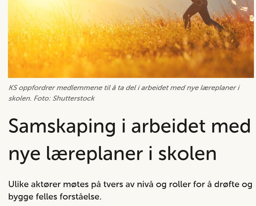 Nyheter fra KS