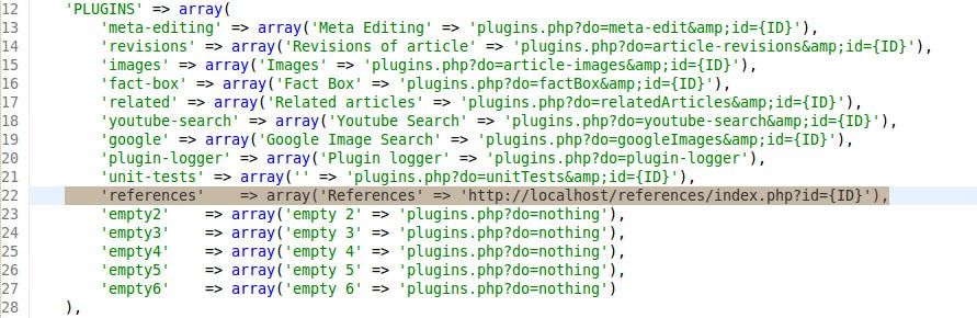 2. Have the plugin do some magic stuff that produce some HTML-content. Figur 9.1 er et utdrag fra filen settings.php: Figur 9.1 - settings.